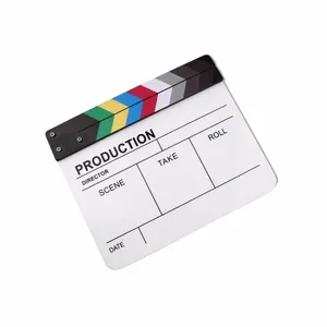 Panneau de clacsonnement en <span class=keywords><strong>film</strong></span> acrylique à rayures colorées pour tournage de films, vidéos, studio, vlog et accessoire de photographie - Product Image 3