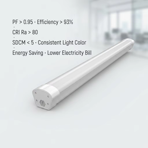 Luz LED Tri-Proof Impermeable IP67 de 5 pies, 60W, 7200lm, Resistente a Impactos IK10, Iluminación Industrial para Almacenes - Product Image 2