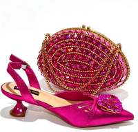 Nouvelle Collection 2026 : Ensemble Chaussures et Sac Africains de Haute Qualité – Talons Hauts Scintillants avec Sac Assorti pour Fêtes au Nigeria AB9217