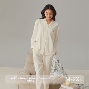 Conjunto de Pijama Unisex de Color Sólido para <span class=keywords><strong>Hombre</strong></span> y Mujer, Ropa de Dormir con <span class=keywords><strong>Cárdigan</strong></span> de Manga Larga, Ropa de Casa Sencilla para Primavera y Otoño - Product Image 1