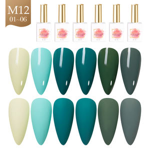 AILANUO Nail Factory's 6-Color Nail Gel Polish Set para Otoño Invierno OEM personalizado marca privada con lámpara LED botella Material imán - Product Image 1