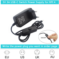 Kit de juego Raspberry Pi 4 + Gampads + tarjeta TF de 64 32 GB + estuche acrílico + ventilador + fuente de alimentación conmutada + cable compatible con HD para RPi 4