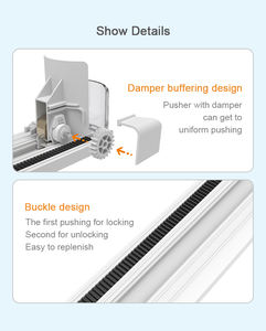 Système de poussoir de rayonnage à ressort à vitesse lente automatique, présentoir de boissons pour supermarché de vente au détail - Product Image 5