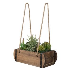 Maceta Colgante Rústica, Colgadores de Pared con Cuerda para Plantas Suculentas, Flores, <span class=keywords><strong>Cactus</strong></span>, Hierbas, Plantas Pequeñas, Jardín de Ventana Interior - Product Image 1