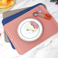 Tapis de cuisine écologique en TPR résistant à la chaleur avec isolation thermique pour le séchage de la vaisselle, les dessous-de-verre et la cuisson