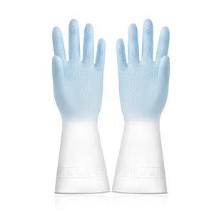 Gants de nettoyage ménagers réutilisables pour la cuisine et la salle de bain, gants de vaisselle en caoutchouc, gants de vaisselle en latex - Product Image 5