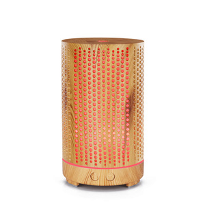 Diffuseur d'arômes à effet bois 200 ml, humidificateur à lumière LED pour la maison et la chambre (21-30 m²), avec minuterie 2-8 heures, faible bruit inférieur à 36 dB - Product Image 5