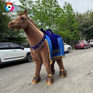 Disfraz de Caballo de Pantomima para Teatro de 2.4m, Realista, para 2 Personas, Accesorio para Representaciones Escénicas, Traje de Caballo Marrón Realista - Product Image 4