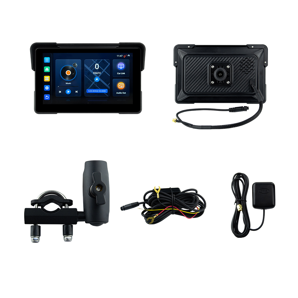 EKIY 7 Inch Motorcycle GPS Navigation with Wireless Apple Carplay
