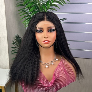 Factory Price <b>Wig</b> SDD Yaki Straight Glueless 5*5 Lace Closure <b>Wig</b> - Product Image 6