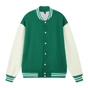 Venta caliente de alta calidad patrón de letras logotipo personalizado bordado <span class=keywords><strong>chaqueta</strong></span> de invierno hombres <span class=keywords><strong>chaqueta</strong></span> de béisbol personalizada para hombres - Product Image 6