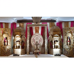 Décor de scène traditionnelle en Fiber, grande scène indienne pour mariage, 1 pièce - Product Image 1
