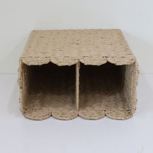 Eco-friendly RECTANGLE PAPER WEAVING <b>HAMPER</b> 100% Sustainable Handmade New Arrival Handcrafted Scallop Basket - Product Image 5
