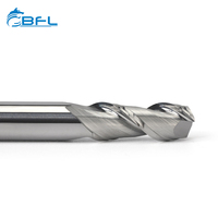 Fraise à double dent en carbure monobloc BFL pour aluminium, fraise CNC pour découpe de profilés en alliage