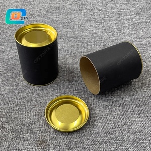 Contenitore per tubo di <span class=keywords><strong>carta</strong></span> tondo personalizzato o barattoli di plastica per imballaggio coperchi rialzati in metallo - Product Image 6