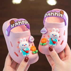 Children's Summer Sandals <b>Slippers</b> Soft Carton Anti-Slip Indoor Home Shoes for Boys and Girls - Product Image 3