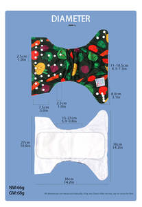 Babyshow vente en gros couche de poche couche lavable réutilisable imperméable Pul tissu couches en tissu Polyester bébé couches - Product Image 3