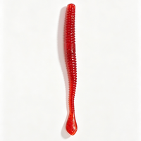 Leurre souple en PVC personnalisé OEM/ODM Bellance, 100 mm, 2,6 g, imprimé, imitation ver de terre, pour la pêche en bateau en mer