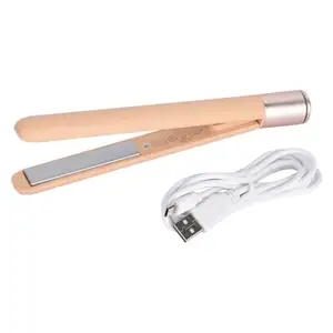 2022 floating plates mini flat iron quick heat up hair straightener for travel with USB charge cable