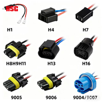 Adaptateur de douille pour ampoule halogène H1 H3 H4 H7 H11 HB3 HB4, prise d'alimentation, connecteur de câblage
