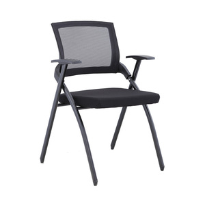 Conference Chair With Fixed Armrests 36Cm Backrest Stackable Foldable Meeting Training Chair - Product Image 1