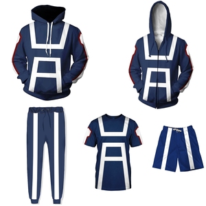 เสื้อยืดกางเกงขาสั้นสำหรับผู้หญิง,ชุดคอสเพลย์ <span class=keywords><strong>Anime</strong></span> Boku No Hero Academia My Hero Academia 3D