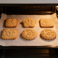 Ensemble de 7 emporte-pièces à biscuits, rouleau à texture florale, étoile, rond, rectangle, carré, emporte-pièces à dentelle pour la pâtisserie, moule à biscuits