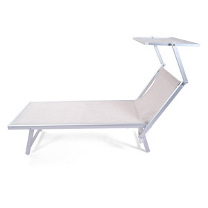 Chaise longue de jardin pliable moderne très vendue, pour extérieur, plage, piscine, camping, avec auvent - Product Image 1