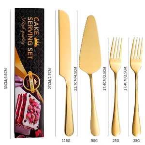 Nouveauté, écologique, durable, 4 pièces, couteau à gâteau en acier inoxydable, <span class=keywords><strong>pelle</strong></span>, spatule à <span class=keywords><strong>pizza</strong></span> - Product Image 2