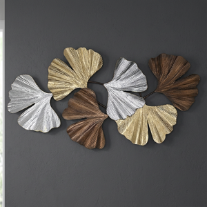 Arte Decorativo Moderno Art Deco, Retrato Grande Galvanizado en Oro, Hecho en India, Arte de Pared de Aluminio Fundido, Decoración para Sala de Estar y Dormitorio - Product Image 2