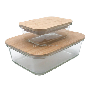 กล่องใส่อาหารทำจากแก้วบอโรซิลิเกตทรงสี่เหลี่ยมผืนผ้าปลอดภัยต่อไมโครเวฟกล่องเก็บ1-3L แบบปรับแต่งได้ทันสมัย - Product Image 3