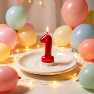 Party Love Specifically designed for birthday parties Candle Number 1 6Cm Birthday Decoration - Product Image 5