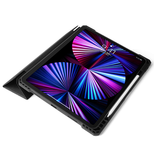 Étui antichoc <span class=keywords><strong>vert</strong></span> transparent pour <span class=keywords><strong>iPad</strong></span> 7 8 9 10,2 pouces en PC et TPU avec airbag, support pliable à quatre coins, porte-crayon et fonction veille/réveil automatique - Product Image 4