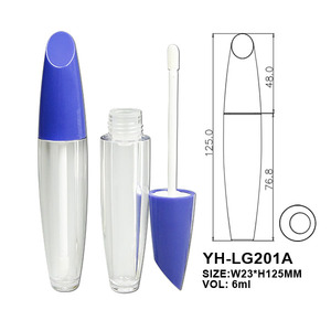 Wholesale Cute <b>Clear</b> PETG Lip <b>Gloss</b> Tubes 6ml Screw Cap Cosmetic Packaging Empty Lip Glaze Makeup Containers - Product Image 2