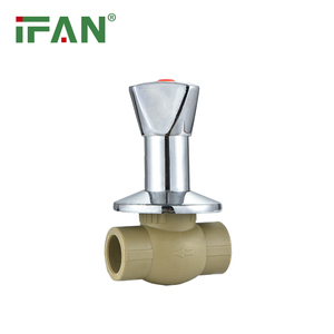 Ifan – vanne d'arrêt en PPR importée, toutes sortes de matières premières, raccords de tuyaux en Ppr, vanne à vanne en plastique chromé Conceld - Product Image 3