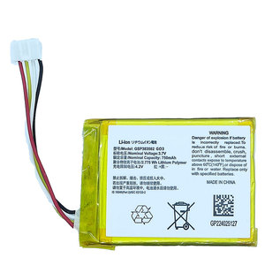 แบตเตอรี่สำหรับลำโพงบลูทูธ <span class=keywords><strong>JBL</strong></span> <span class=keywords><strong>Go3</strong></span> แบตเตอรี่ลิเธียมโพลิเมอร์ทรงพลัง 3.7v 750mAh รุ่น GSP383562 - Product Image 6