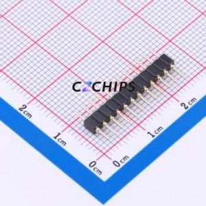 PZ200-1-12-Z-C Pin Header Through hole Component (THT),P=2mm Connector 1x12P 2mm 2mm Round Pin - Product Image 1
