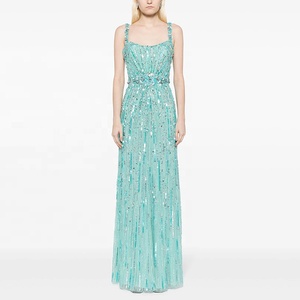 OUDINA Produzione Abiti da Sera Lunghi Eleganti con Strass e Diamanti Taglie Forti Abito Formale da Donna per Feste - Product Image 4