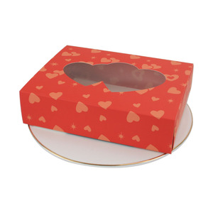 Boîte en papier cadeau de saint-valentin, nouveau design, avec Double motif d'amour, vente en gros - Product Image 3