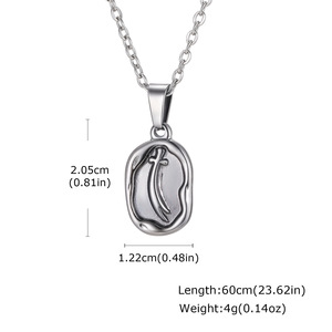 Collana Impermeabile da Uomo, Gioielli <span class=keywords><strong>Maschili</strong></span> in Acciaio Inossidabile Placcato <span class=keywords><strong>Oro</strong></span> 18K PVD, Elegante Ciondolo a Forma di Spada - Product Image 5