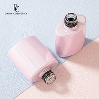 Vente en gros de flacons en verre vides personnalisés de 11 ml pour vernis à ongles en gel avec bouchon et pinceau, forme ronde