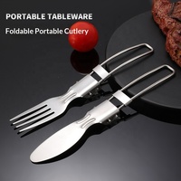 Ensemble de couverts en métal léger NEWELL, vaisselle moderne pour le camping, la randonnée, les voyages, les pique-niques et les repas en plein air
