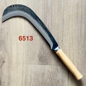 Coltello <span class=keywords><strong>da</strong></span> Potatura con Manico in Legno, Lama Affilata in Acciaio al Carbonio Forgiato, Attrezzo Agricolo per Taglio Rami - Product Image 1
