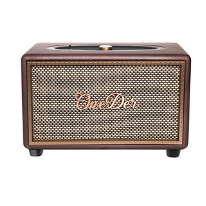 ลำโพงไร้สายพกพาคุณภาพพรีเมียม 40W ระบบเสียงเพลงสำหรับบ้าน วิทยุวินเทจ <span class=keywords><strong>OneDer</strong></span> D6 ลำโพงบลูทูธพร้อมหูหิ้วหนัง - Product Image 2