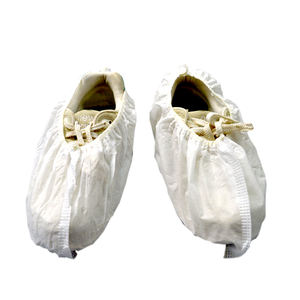 Penutup sepatu kaki baja anti-selip cetak tebal sekali pakai dengan penutup pita elastis PP tanpa anyaman - Product Image 5