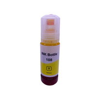 Bouteille de 70ml d'encre 108 Recharge d'encre à base de colorant Compatible pour Epson 6 couleurs L8050 L18050 L8058 L18058 Imprimante à jet d'encre ET-18100 108 Encre à colorant