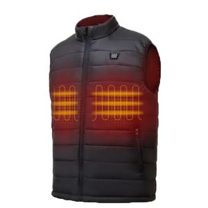 定制男士冬季休闲轻质充电电池加热绗缝背心电动保暖徒步旅行垫 - Product Image 1