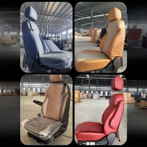 Siège de conducteur de camion R450, suspension pneumatique longue distance, cuir confortable, sièges de conducteur de semi-remorque pour Scania, kit de mise à niveau, pièces - Product Image 5
