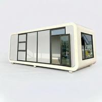 Cápsula Espacial Móvil para Exteriores B&B, Habitación de Hotel Interactiva, Casa EPS, Panel de Aluminio y Plástico, para Viajes de Negocios, Camping, Habitación con Luz Solar