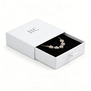 Classic Bracelet Box Minimalist Design Rigid <b>Drawer</b> Jewelry Gift Box Flocking <b>Insert</b> Foil Stamping Custom Logo Factory Wholesale - Product Image 4